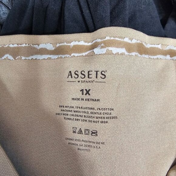 Spanx assets shapewear shorts belly support 1x tan brown - Picture 3 of 3